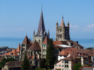 The cathedral in Lausanne