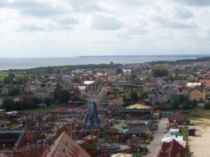 Lunapark Sowiński in Władysławowo seen from a tower